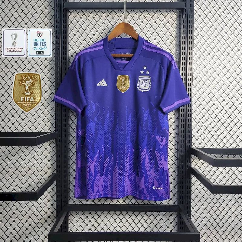 Mens Argentina 2022 3-star Away Jersey