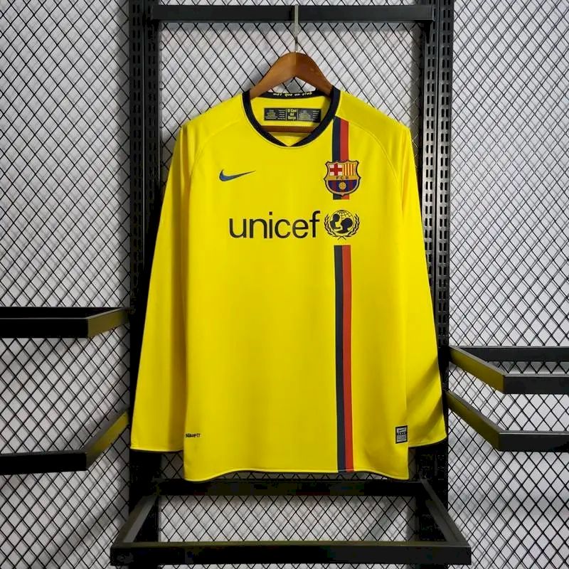 Retro Barcelona 2008/2009 Away Long Sleeve Jersey