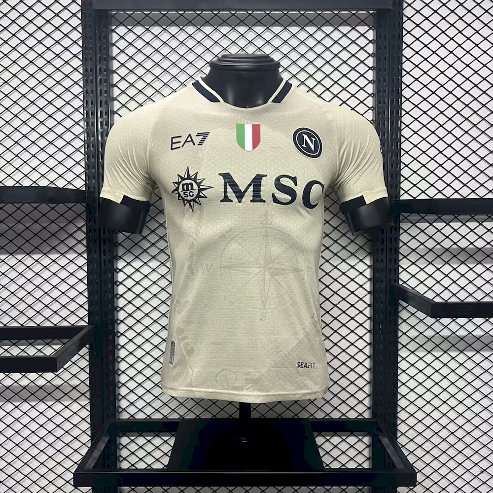 Mens Napoli 2024/25 Camiseta EJersey EA7 Player Version