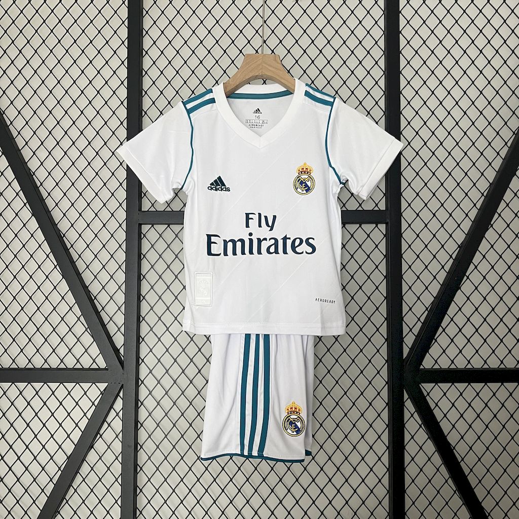 Retro Real Madrid 2017/18 Home Kids Kit