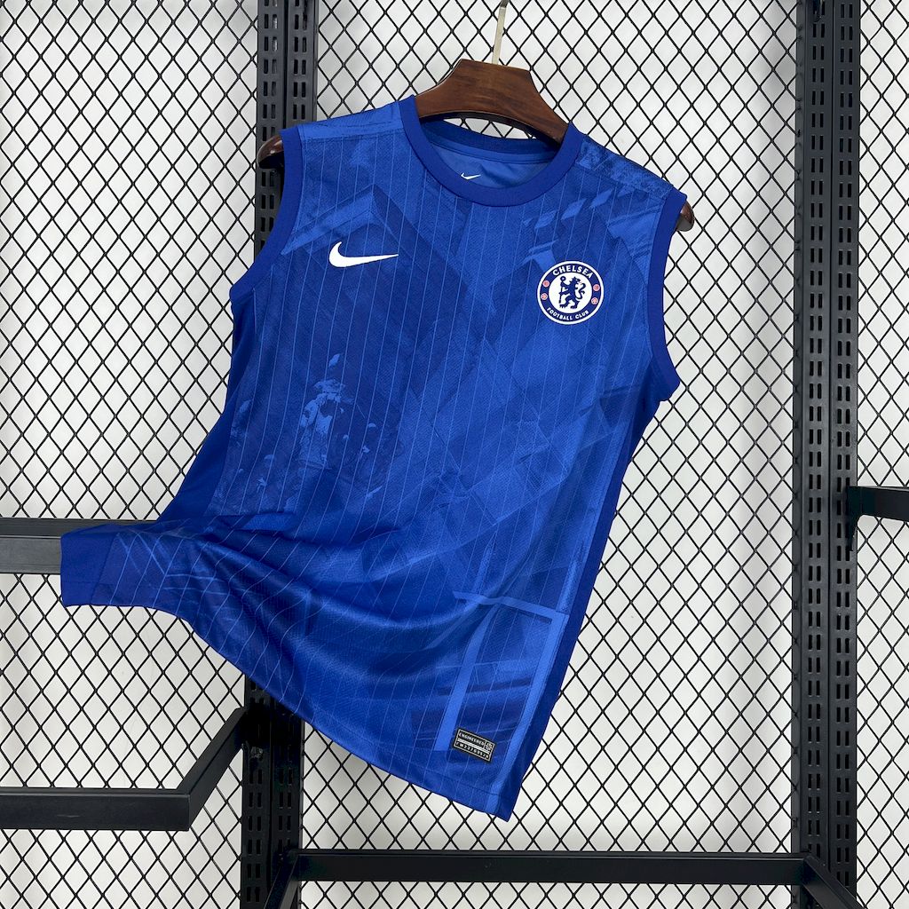 Mens Chelsea 2025/26 Vest blue Jersey
