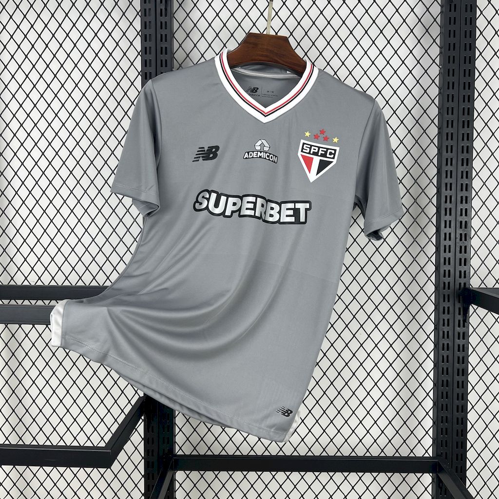 Mens Sao Paulo 2025/26 Grey Jersey