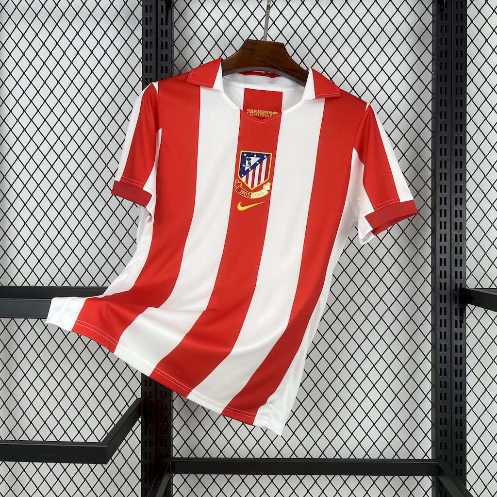 Retro Atletico Madrid 1903/2003 Centennial Edition Jersey