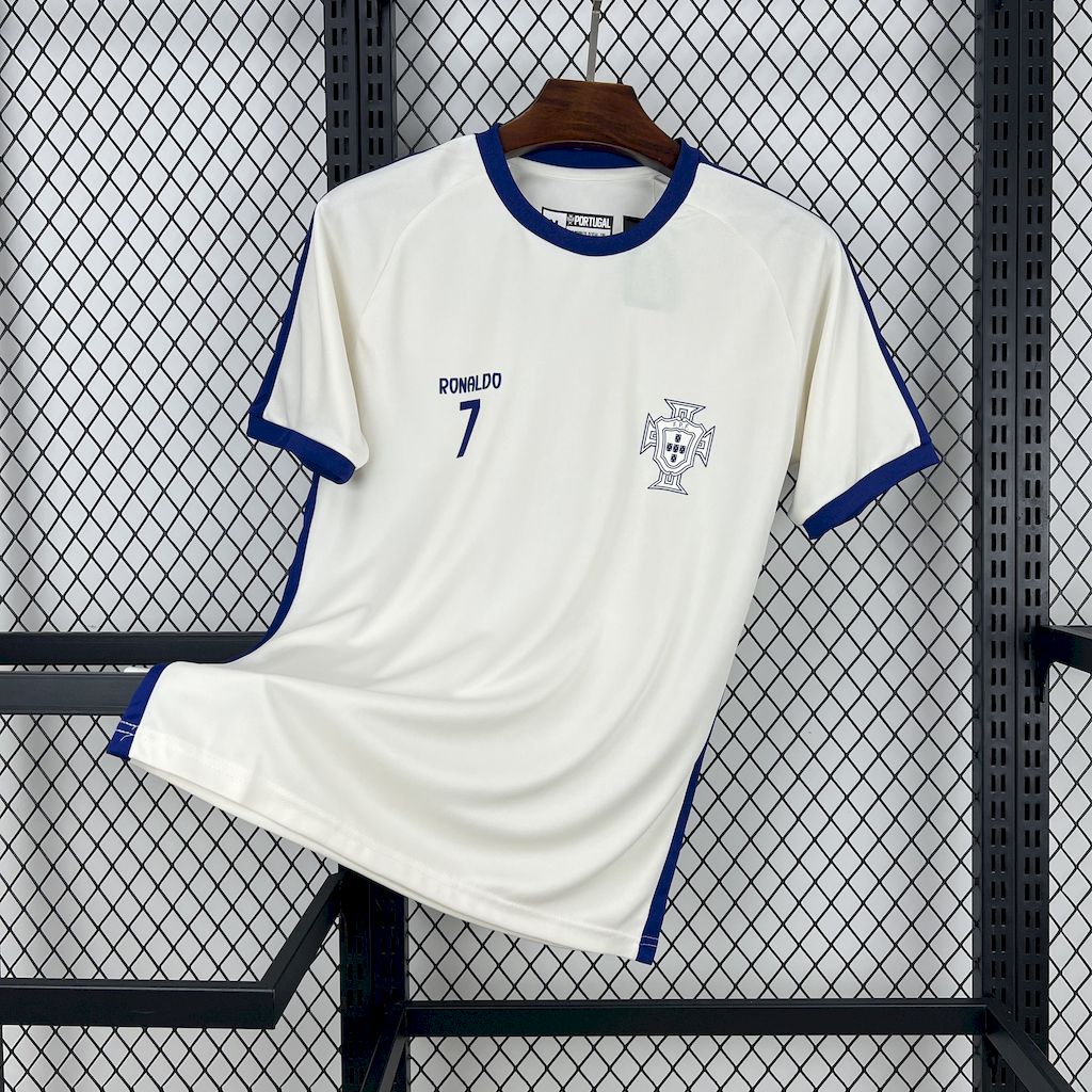 Mens Portugal 2025/26 C Ronaldo European Cup cheering T-shirt Jersey