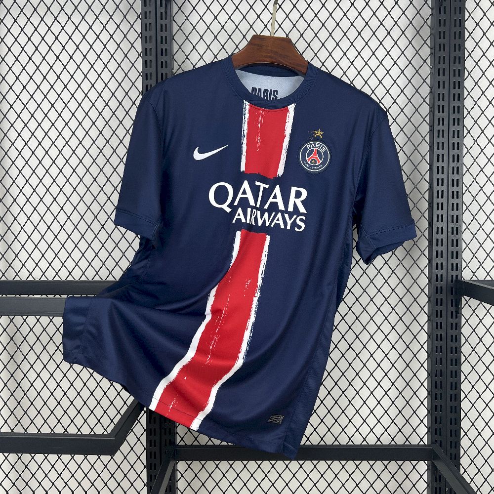 Mens Paris Saint-Germain 2024/25 Home Jersey (with stars)
