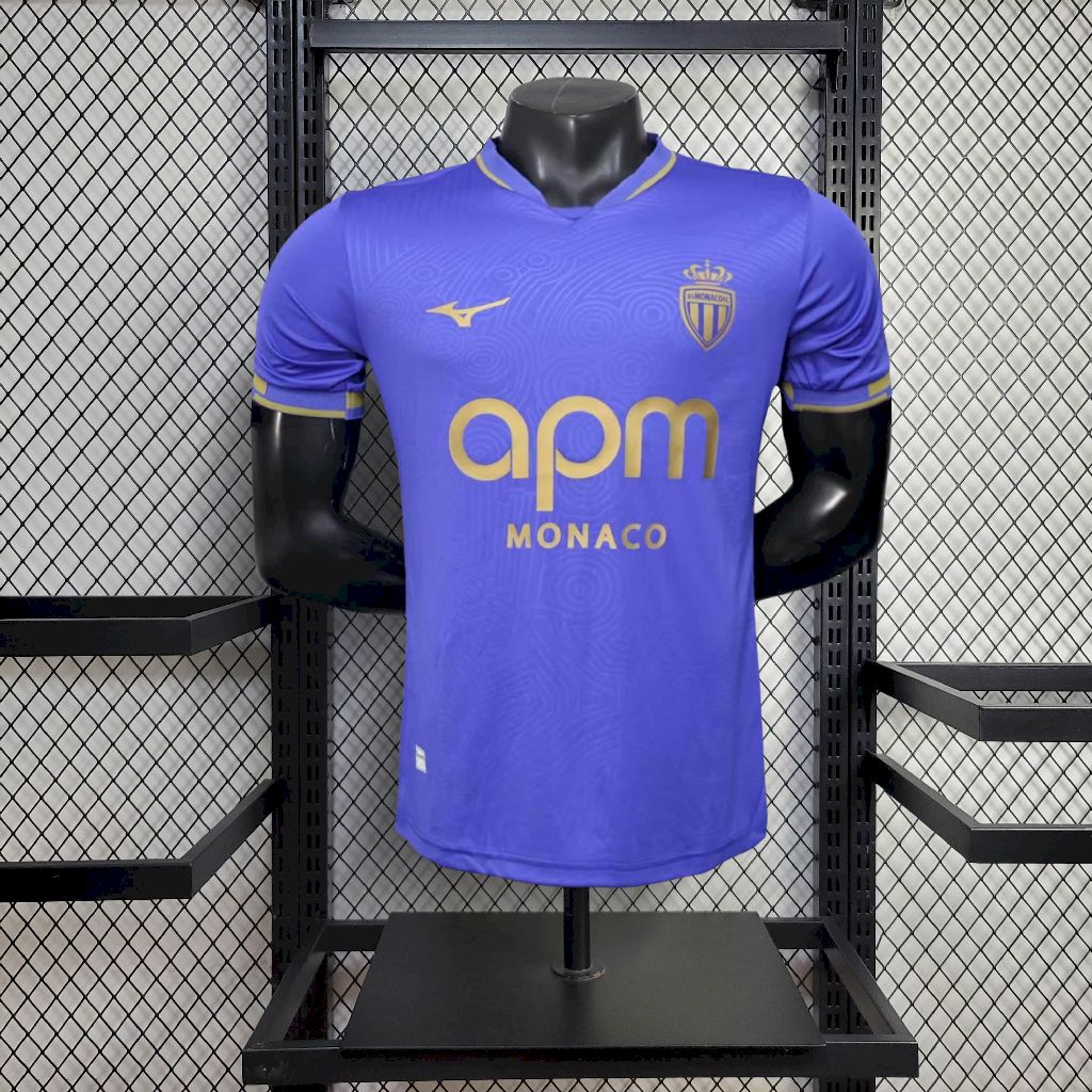 Mens AS Monaco 2025/26 Away Jersey Player Version