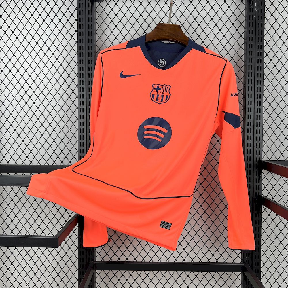 Mens Barcelona 2025/26 Third Long Sleeve Jersey