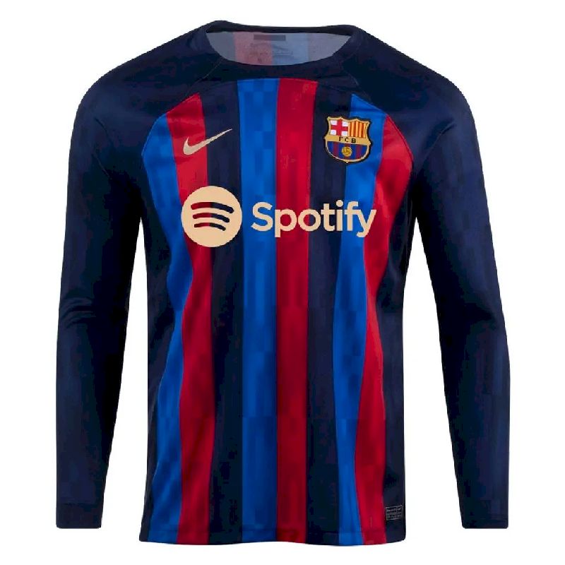 Mens Barcelona 2022/23 Home Long Sleeve Jersey