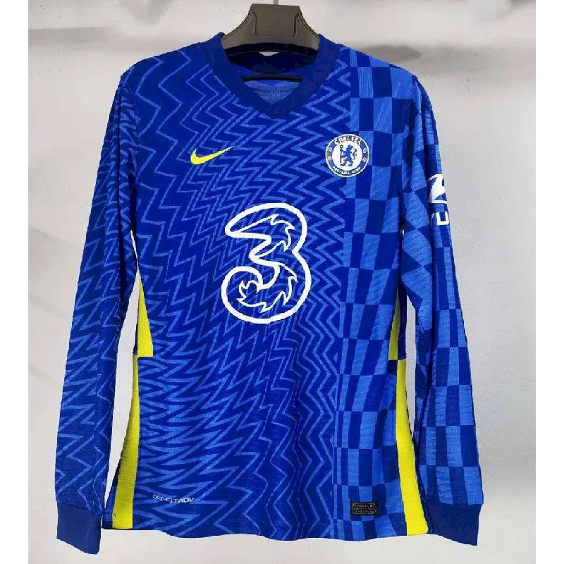 Mens Chelsea 2021/22 Home Long Sleeve Jersey Player Version