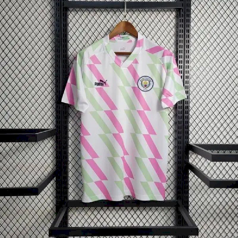 Mens Manchester City 2023/24 White Pre-Match Jersey