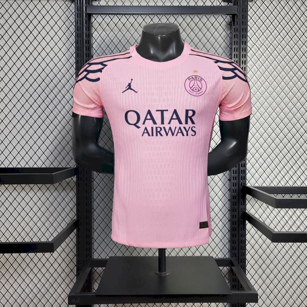 Mens Paris Saint-Germain 2025/26 Pink Jersey Player Version
