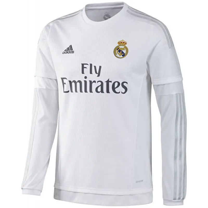 Retro Real Madrid 2015/16 Home Long Sleeve Jersey